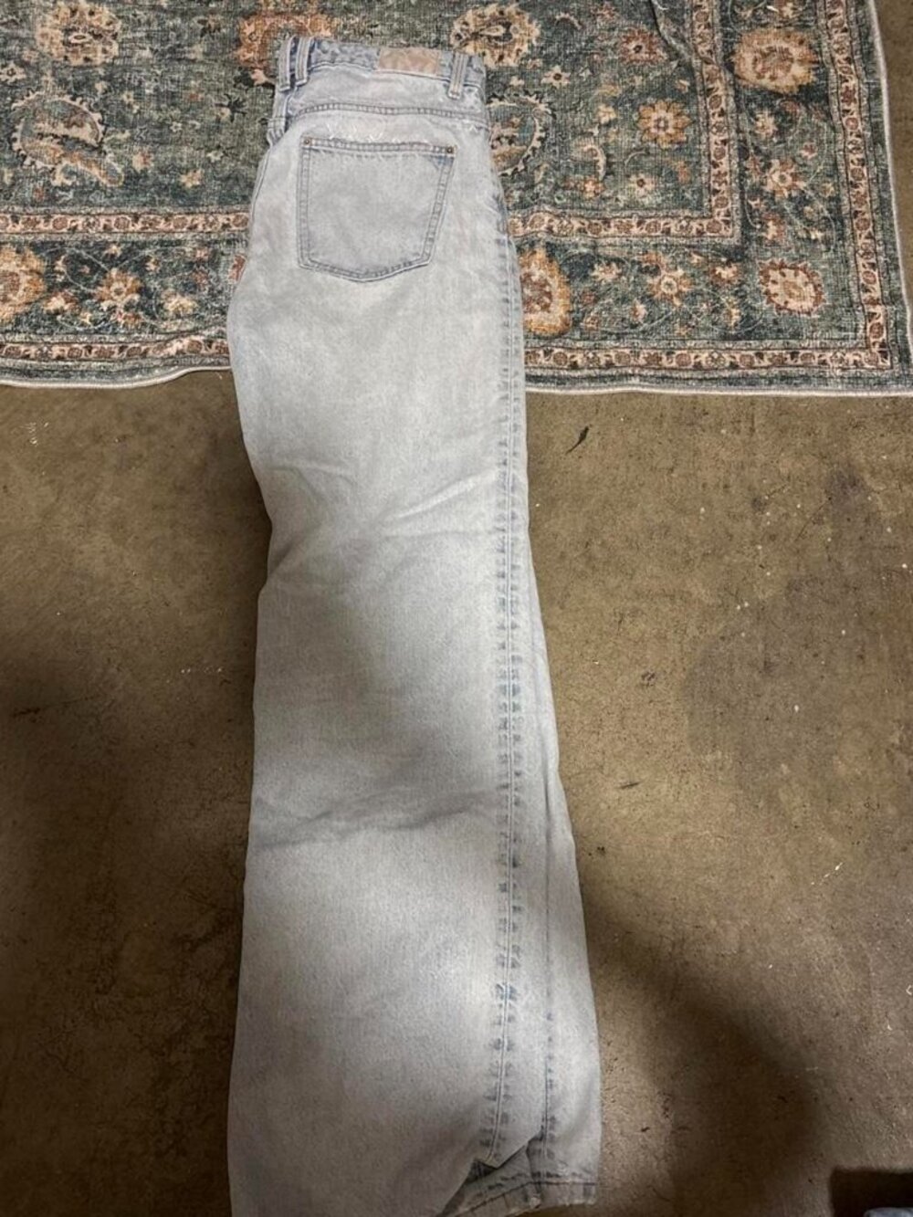 Zara Women's Blue and Grey Jeans